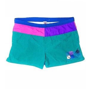 Newport Blue 90’s Colorblocked Swimming Trunks